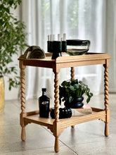 Load image into Gallery viewer, Antique Oak Two-Tier Side | Lamp Table - BelWeb
