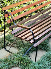 Load image into Gallery viewer, Vintage Garden | Park-Style Bench with Drink Holders
