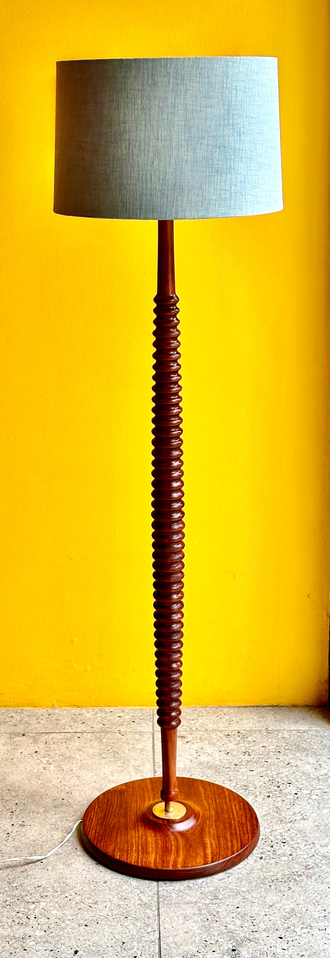 Vintage Floor Lamp & Shade