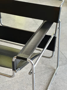A Pair of Black Wassily Chairs
