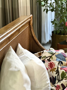 KING (XL) Cane & Rattan Bed with Headboard