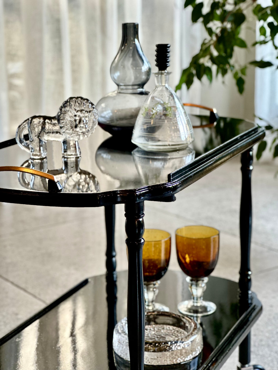 Vintage Two-Tier Drinks Trolley