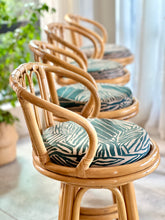 Load image into Gallery viewer, Set Of Vintage Cane Bar Chairs
