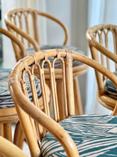 Load image into Gallery viewer, Set Of Vintage Cane Bar Chairs
