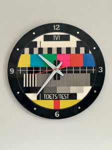 Retro TV Test Pattern Wall Clock