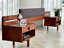 Load image into Gallery viewer, Double Headboard with Attached Pedestals
