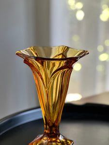 Vase - Amber Glass
