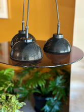 Load image into Gallery viewer, Modernist Pendant Light with Smokey Purple Perspex
