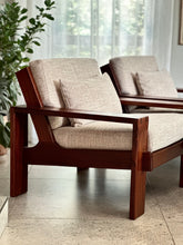 Load image into Gallery viewer, “Cubist” Pair of Armchairs - Solid Hardwood
