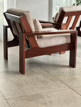 Load image into Gallery viewer, “Cubist” Pair of Armchairs - Solid Hardwood
