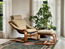 Load image into Gallery viewer, Swedish &quot;Kroken&quot; Chair &amp; Foot-stool
