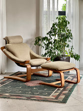 Load image into Gallery viewer, Swedish &quot;Kroken&quot; Chair &amp; Foot-stool
