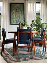 Load image into Gallery viewer, Danish-Style Dining Set (Round Extendable Table &amp; 4 Chairs)
