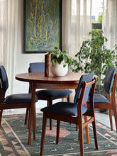 Load image into Gallery viewer, Danish-Style Dining Set (Round Extendable Table &amp; 4 Chairs)
