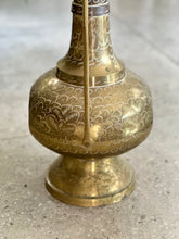 Load image into Gallery viewer, Tall Vintage Indian, Solid Brass Dallah Coffee Pot
