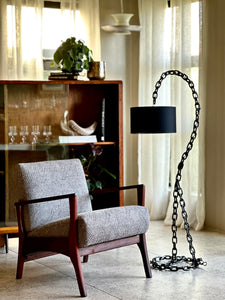 Brutalist Style Chain-link Floor Lamp