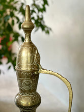 Load image into Gallery viewer, Tall Vintage Indian, Solid Brass Dallah Coffee Pot
