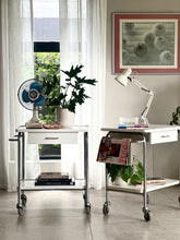 Load image into Gallery viewer, Pair of Dutch Vintage Pedestals/ Trolley’s
