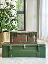 Load image into Gallery viewer, Vintage Metal Military Trunks
