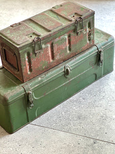 Vintage Metal Military Trunks