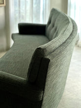 Load image into Gallery viewer, Vintage Curved Couch with Button Detail

