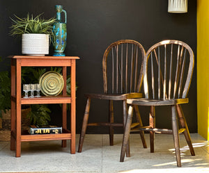 Pair of Vintage Spindle-Back Chairs