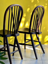 Load image into Gallery viewer, Pair of Vintage Spindle-Back Chairs
