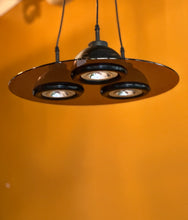 Load image into Gallery viewer, Modernist Pendant Light with Smokey Purple Perspex
