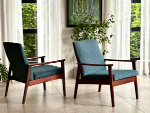 Pair of 60's Mid-Century Armchairs