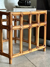 Load image into Gallery viewer, Cane Side | Lamp Table with Glass Top
