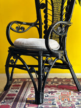 Load image into Gallery viewer, Vintage Rattan &amp; Cane Armchair
