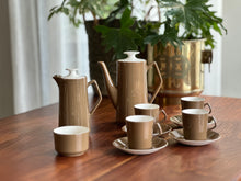 Load image into Gallery viewer, Vintage Beswick Brown Coffee Set For 4
