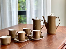 Load image into Gallery viewer, Vintage Beswick Brown Coffee Set For 4
