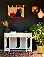 Load image into Gallery viewer, Vintage White Cane Dresser or Desk
