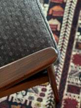 Load image into Gallery viewer, Mahogany Framed Semi-Wingback Armchair
