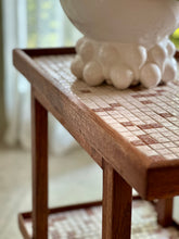 Load image into Gallery viewer, Vintage Two-Tier Trolley with Mosaic Tiles
