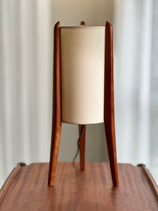 Mid Century Modern Teak Table Lamp