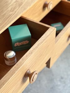 Mid-Century Dresser + Stool