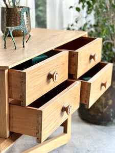 Mid-Century Dresser + Stool