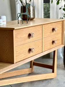 Mid-Century Dresser + Stool