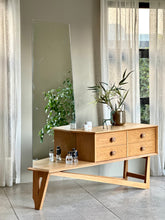 Load image into Gallery viewer, Mid-Century Dresser + Stool
