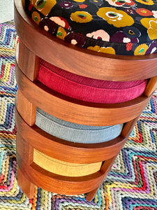 Set of Retro Stacking Stools