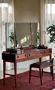 Restored Vintage Dresser & Stool