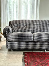 Load image into Gallery viewer, Retro Three-Seater Upholstered Couch
