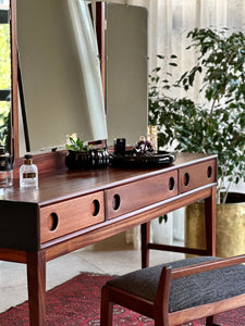 Restored Vintage Dresser & Stool