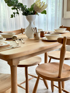 Mid-Century Bakker & Steyger Solid Oak Dining Set