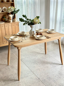 Mid-Century Bakker & Steyger Solid Oak Dining Set