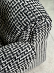 Retro Three-Seater Upholstered Couch