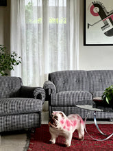 Load image into Gallery viewer, Retro Three-Seater Upholstered Couch
