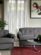 Load image into Gallery viewer, Retro Three-Seater Upholstered Couch
